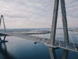 gray suspension bridge