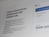 Linkedin jobs website interface with job details