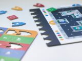 assorted color and pattern game cards