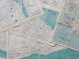 white and green state maps