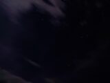 black and white starry night
