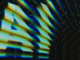 "a.n. is gleaming in colorful, diagonal lines."