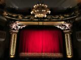red curtain stage